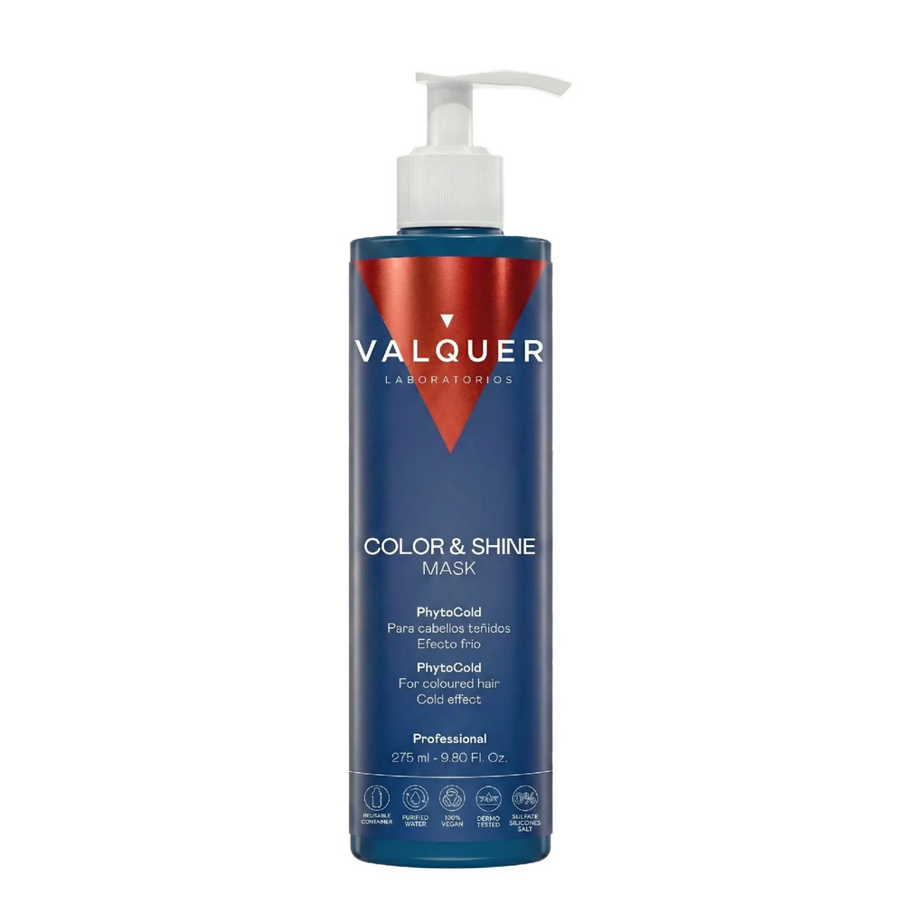VALQUER Masque Ice cheveux colorés 300ml masque capillaire effet refroidissant PhytoCold non testé sur animaux