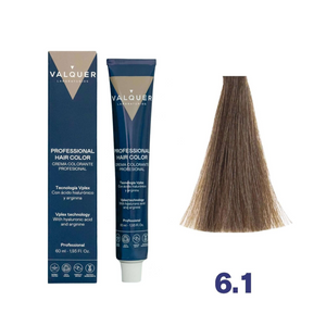 VALQUER COLORATION 6.1 Blond Foncé Cendré hair dye 60 ml bottle