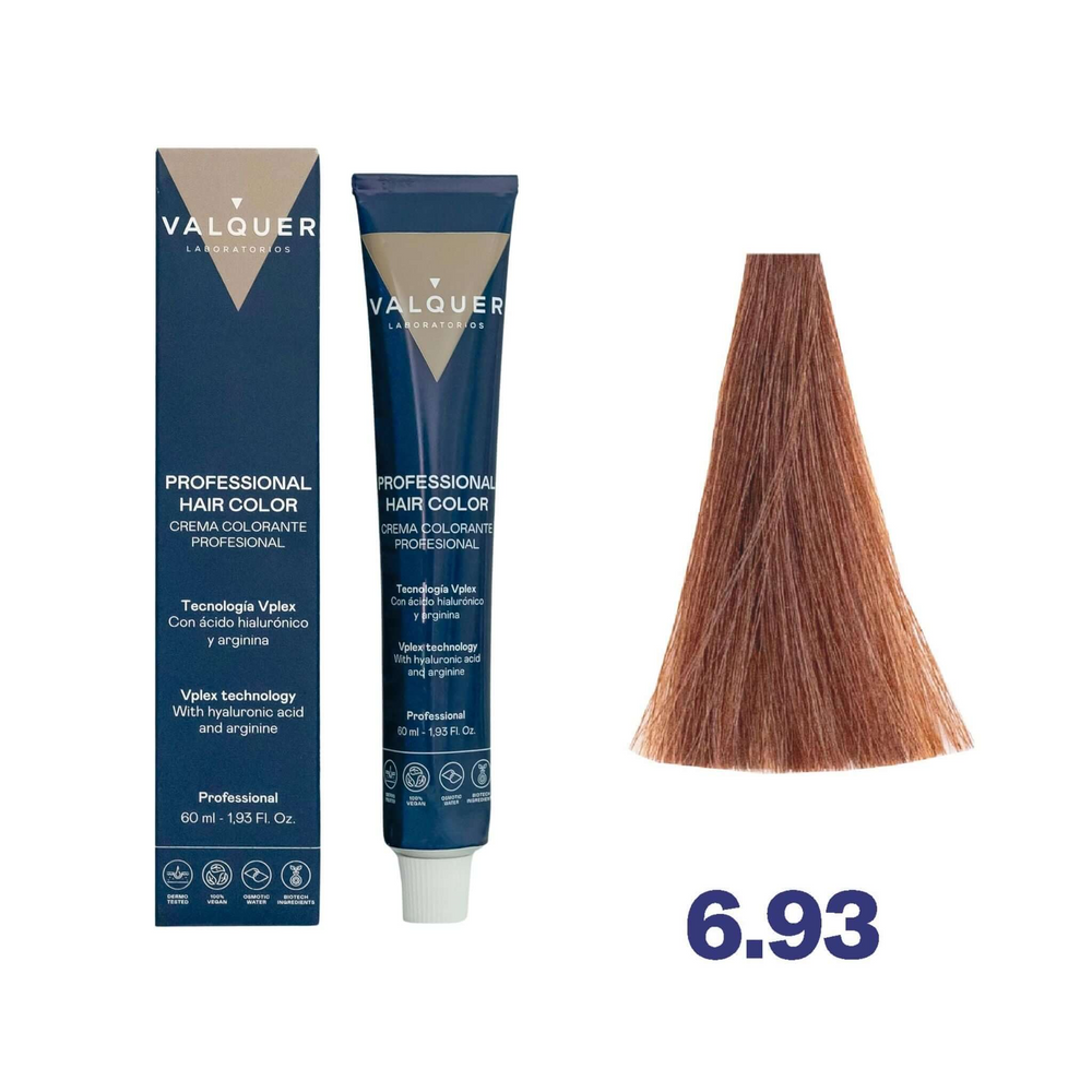 VALQUER COLORATION 6.93 Chocolat Doré hair dye 60 ml bottle