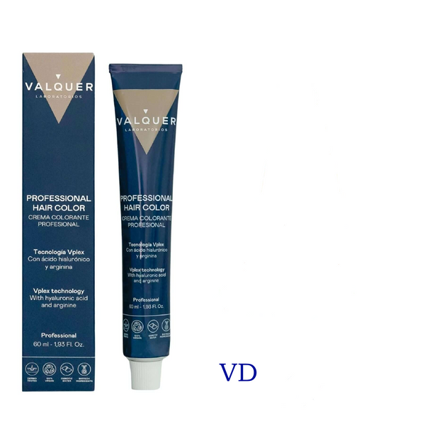 VALQUER COLORATION VD hair color product packaging