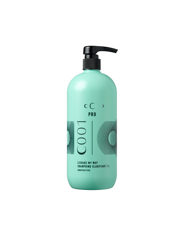 CUBA CHANCE LISSAGE professional clarifying shampoo bottle 1L for deep cleaning and hair smoothing preparation