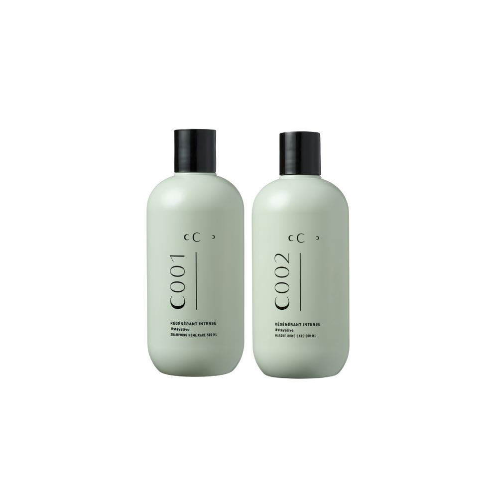 CUBA CHANCE KIT regenerating intense shampoo and mask duo for damaged hair, 2x 500ml bottles