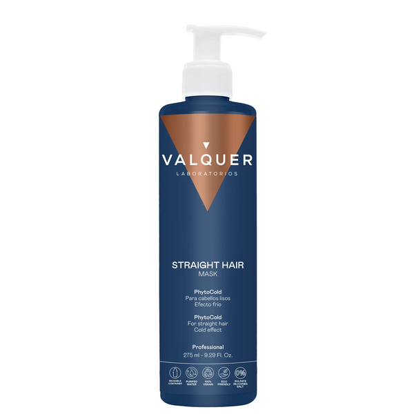 VALQUER MASQUE EFFET LISSE 300ML hair mask with cooling effect and silk proteins in purified water