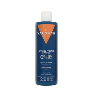 VALQUER SHAMPOING 0% Effet Lisse 400ml bottle with sulfate-free, silicone-free hair care formula