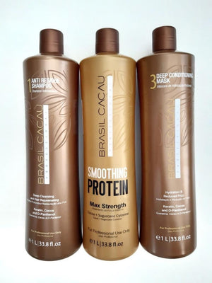CADIVEU BRAZILIAN SMOOTHING PROTEIN BRASIL CACAU 3*1L