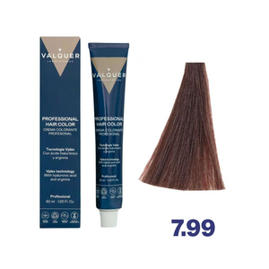 VALQUER COLORATION 7.99 Blond Moyen Intense Brun hair dye bottle and box 60ml
