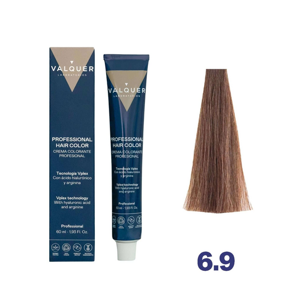 VALQUER 6.9 Blond Chatain Fonce hair color tube 60 ml professional use
