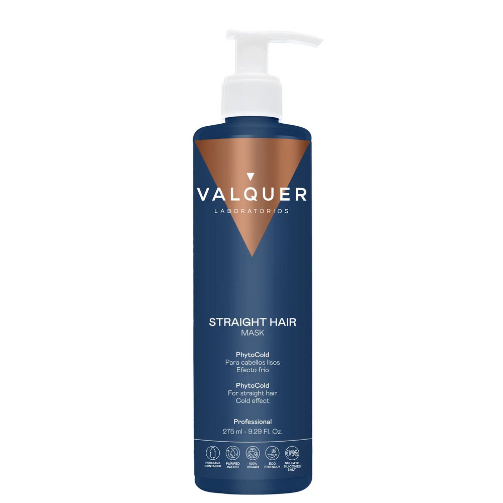 VALQUER MASQUE EFFET LISSE 300ML hair mask with cooling effect and silk proteins in purified water