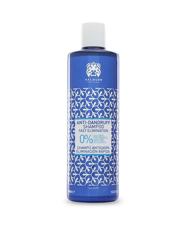 VALQUER SHAMPOING 0% ANTI-PELLICULAIRE 400 ML bottle for dry hair with anti-dandruff formula and TheraPyOl molecule