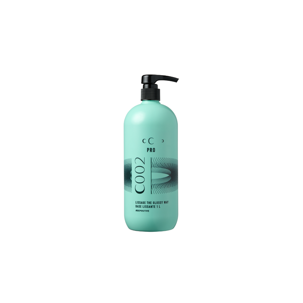 BASE LISSANTE THE GLOSSY WAY professional hair smoothing treatment for colored and sensitized hair, 1L bottle with pump