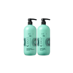 CUBA CHANCE LISSAGE professional anti-frizz hair smoothing kit with two 1L bottles for thick, voluminous hair