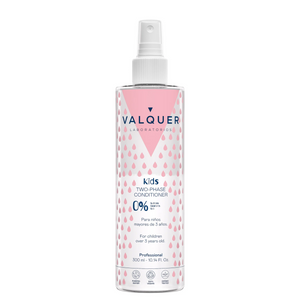 VALQUER CONDITIONNEUR BIPHASE ENFANT 300ml spray bottle for gentle kids hair care with detangling formula