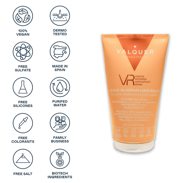 LEAVE-IN VALQUER BAUME REVITALISANT REPARATEUR SANS RINCAGE 150ML