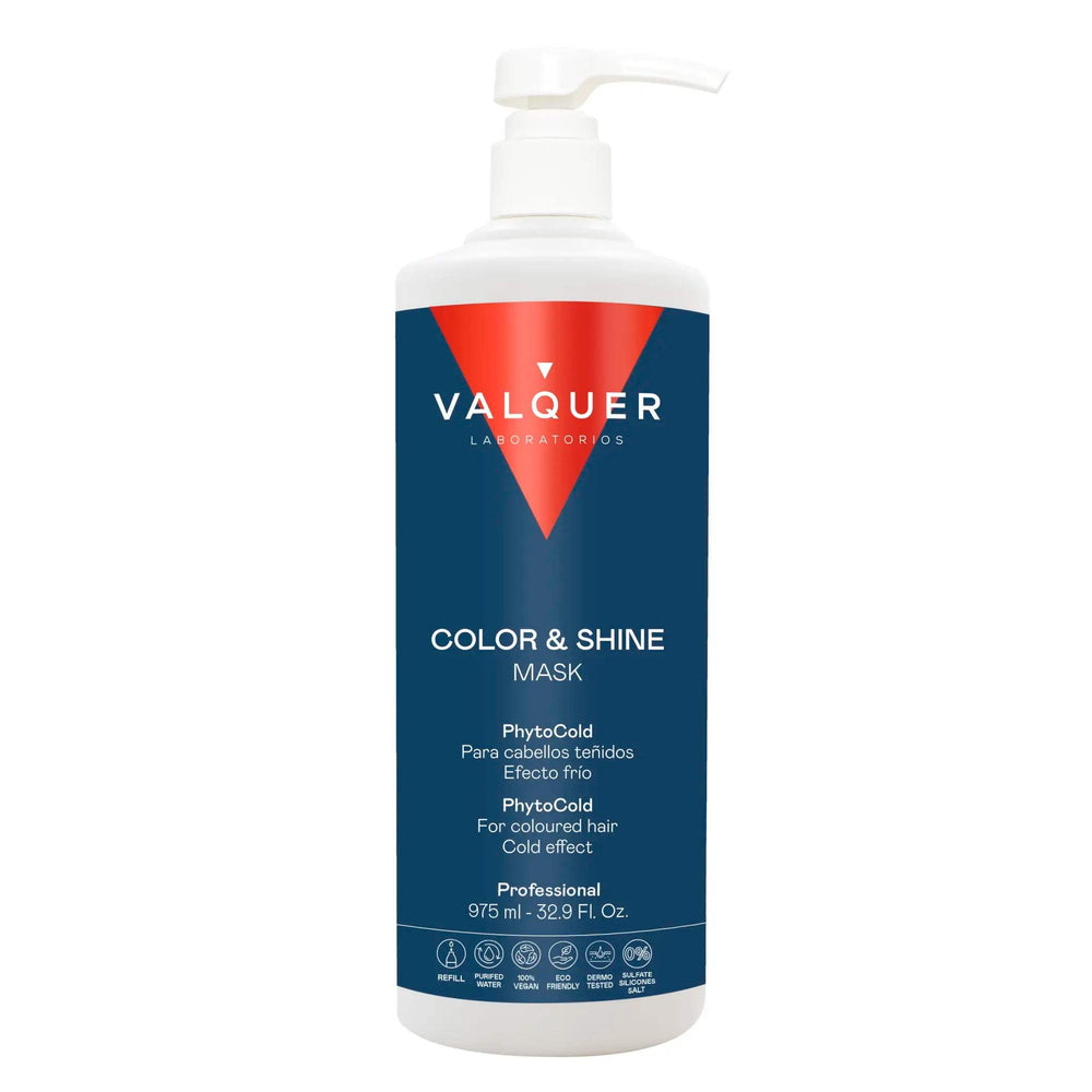 VALQUER Masque Ice Hair Cheveux Coloré 1000 ml with cooling effect for vibrant colored hair.