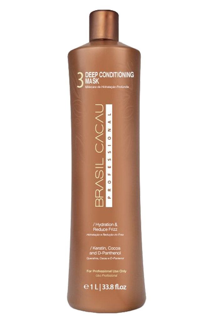 CADIVEU MASQUE ECO BRASIL CACAU deep conditioning hair mask with keratin, cocoa, and panthenol for hydration and frizz control 1L bottle